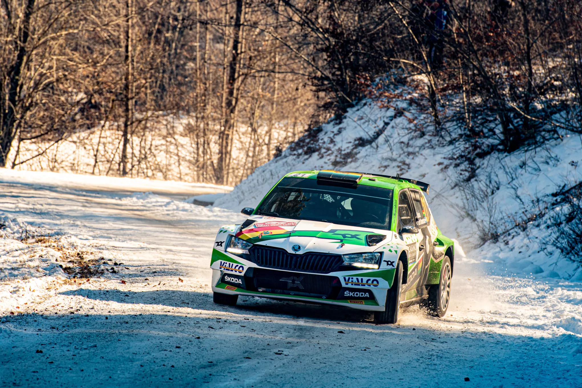 Rallye Monte-Carlo nouvelle victoire en WRC2 pour Andreas Mikkelsen au volant de la ŠKODA FABIA Rally2evo_7